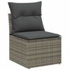 vidaXL Tuin Sofa Set Grijs poly rattan
