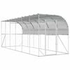 vidaXL Kippenhok Tegen de Muur zilver 600 x 150 x 215 cm