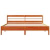 vidaXL Bedframe zonder matras massief grenenhout wasbruin 200x200 cm