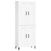 vidaXL Hoge kast 69,5x34x180 cm bewerkt hout wit