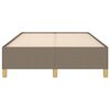 vidaXL Bedframe zonder matras 120x190 cm stof taupe