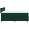 vidaXL Boxspring met matras fluweel donkergroen 140x190 cm
