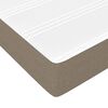 vidaXL Boxspring met matras stof taupe 120x200 cm
