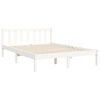 vidaXL Bedframe zonder matras massief grenenhout wit 140x200 cm