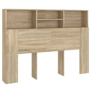 vidaXL Hoofdbordkast Sonoma eiken 140x19x103,5 cm