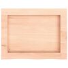 vidaXL Wandschap 40x30x(2-6) cm onbehandeld massief eikenhout