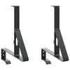 vidaXL Sneeuwbeveiligingsteun 2 st Zwart 29,5 x 3 x 34,5 cm Staal