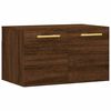vidaXL Wandkast 60x36,5x35 cm bewerkt hout bruin eikenkleur