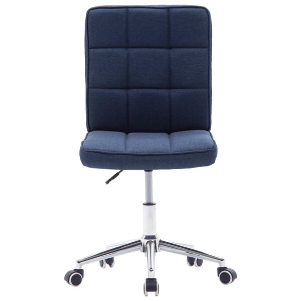 vidaXL Eetkamerstoelen 2 st stof blauw