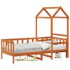 vidaXL Dagbed Set 2 st Wasbruin Massief grenenhout