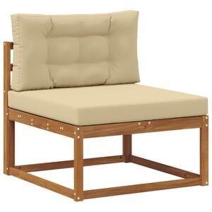 vidaXL Buiten Midden Sofa Naturel