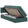 vidaXL Opslag bed met hoofdeinde Donkergroen 90 x 200 cm Fluweel