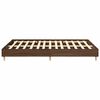 vidaXL Bedframe zonder matras 150x200 cm spaanplaat bruin eiken