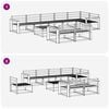 vidaXL Buiten bankenset 9 pcs Naturel Massief Acaciahout