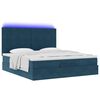 vidaXL Ottoman bed met matrassen en LED's 160x200cm fluweel
