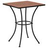 vidaXL Bistrotafel moza&iuml;ek 60 cm keramiek terracottakleurig