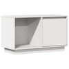 vidaXL Tv-meubel 74x35x44 cm massief grenenhout wit