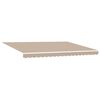 vidaXL Inklapbaar Zonnescherm Beige 450 &times;300 cm Stof