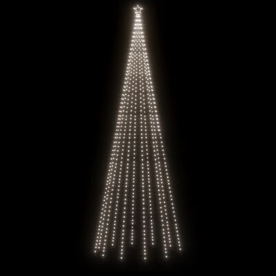 vidaXL Kegelkerstboom 732 LED's koudwit 160x500 cm