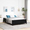 vidaXL Boxspringbed met matras Zwart 160 x 210 cm Stof