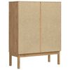 vidaXL Dressoir FLORO Wasbruin 70 x 30 x 70,5 cm Massief Vurenhout