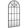 vidaXL Wandspiegel boog 40x80 cm ijzer zwart