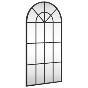 vidaXL Wandspiegel boog 40x80 cm ijzer zwart