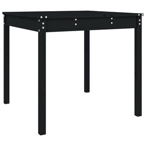 vidaXL Tuintafel 82,5x82,5x76 cm massief grenenhout zwart