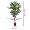 vidaXL Kunstplant ficus 756 bladeren 150 cm groen