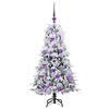 vidaXL Kunstmatige Inklapbare Kerstboom Wit 120 cm PE en PVC