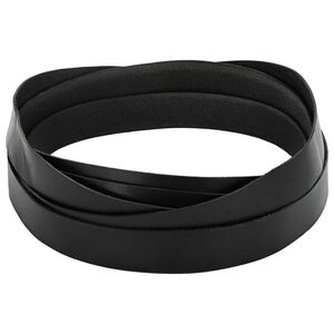 vidaXL Leren Strap Zwart 200 x 2,5 cm Leer