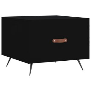vidaXL Salontafel 50x50x40 cm bewerkt hout zwart