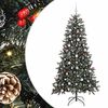 vidaXL Kunstkerstboom met 300 LED Groen 210 cm PVC en Plastic en Staal