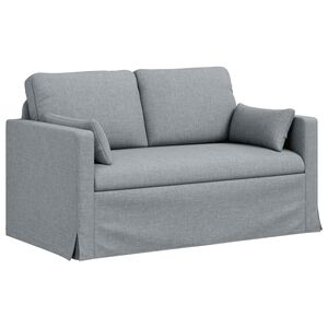 vidaXL Bank Lichtgrijs 139 x 78 x 80 cm Stof