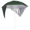 vidaXL Strandparasol met zijwanden 215 cm groen