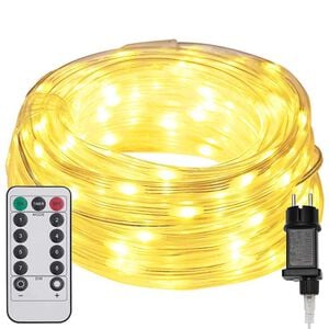 vidaXL Touwenlicht met 240 LED Warmwit 10 m PVC