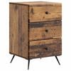 vidaXL Nachtkastje Oud hout 43 x 41 x 66,5 cm Bewerkt hout