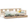 vidaXL Slaapbank met lades 90x200 cm massief grenenhout