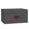 vidaXL Nachtkastjes 2 st wandgemonteerd 40x29,5x22 cm grijs