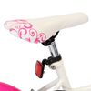 vidaXL Kinderfiets 18 inch roze en wit