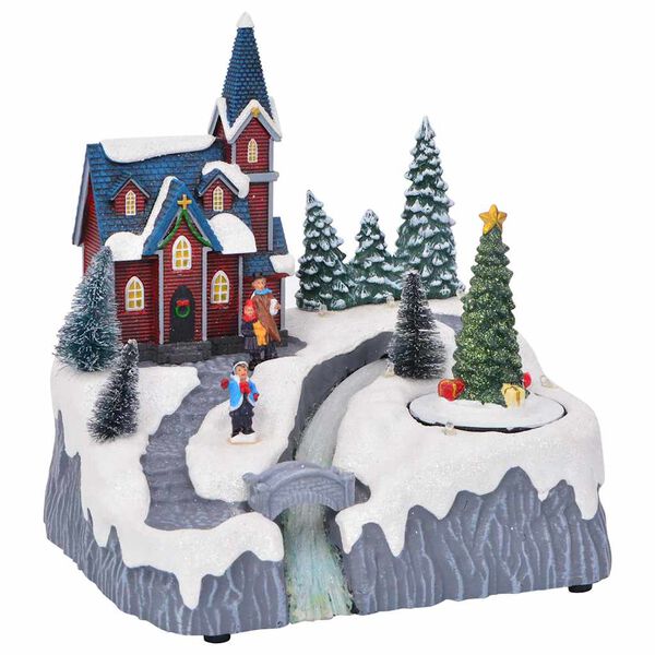 vidaXL Kerstdorp Decoratie Multikleur 20.5 x 17 x 21 cm Kunststof