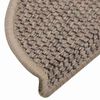vidaXL Trapmatten zelfklevend 15 st sisal-look 56x17x3 cm donkerbeige