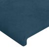 vidaXL Bedframe zonder matras 140x200 cm fluweel donkerblauw