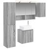 vidaXL Badkamerkastenset 5 pcs Grijs Sonoma 50 x 14,5 x 70 cm