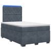 vidaXL Boxspringbed met matras Donkergrijs 120 x 200 cm Fluweel