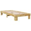 vidaXL Bedframe zonder matras 80x200 cm massief hout eiken