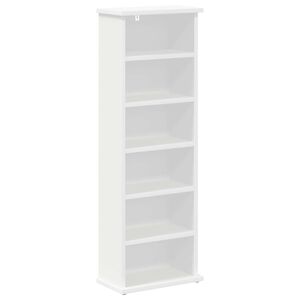 vidaXL CD Kast Wit 60 x 17 x 92 cm Bewerkt hout