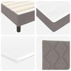 vidaXL Boxspringbed met matras met matras Taupe 80 x 200 cm