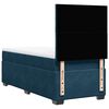 vidaXL Boxspring met matras fluweel blauw 90x200 cm