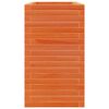 vidaXL Plantenbak 90x40x68,5 cm massief grenenhout wasbruin
